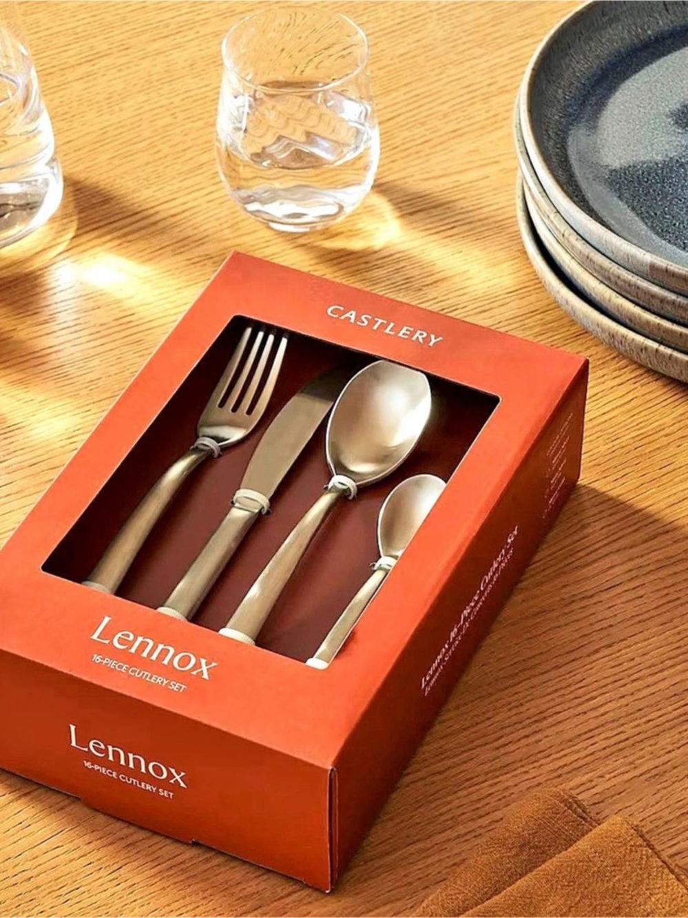 Casterly - Lennox 16-Piece Cutlery Set Stainless Steel Flatware Set